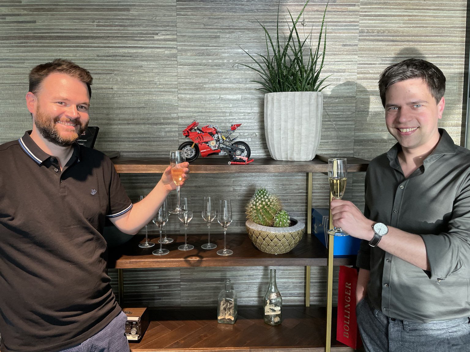 Modern financial institution building